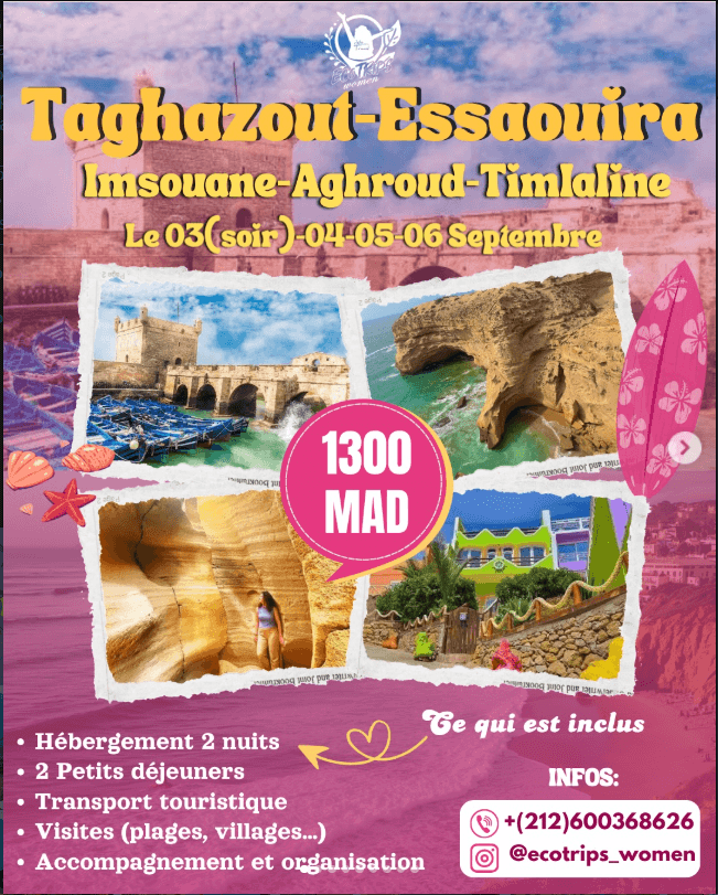 Offre Taghazout - Essaouira